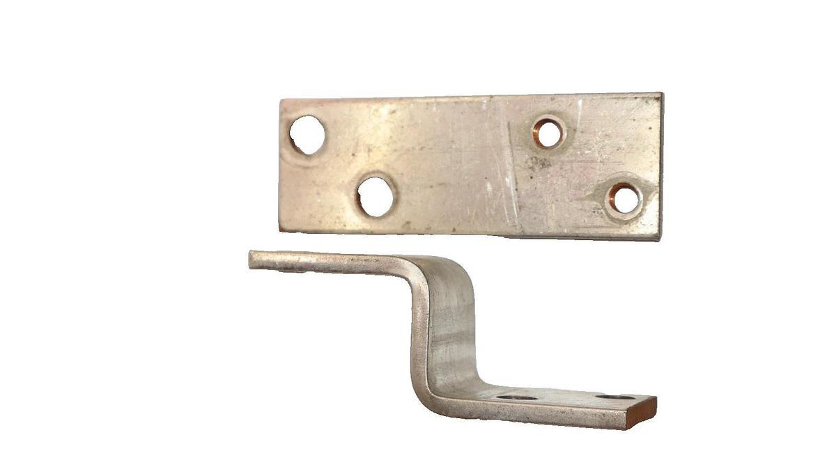 Used Approx. 4" x 1-3/8" x 3/16" Copper Buss Bar (Lot of 2)