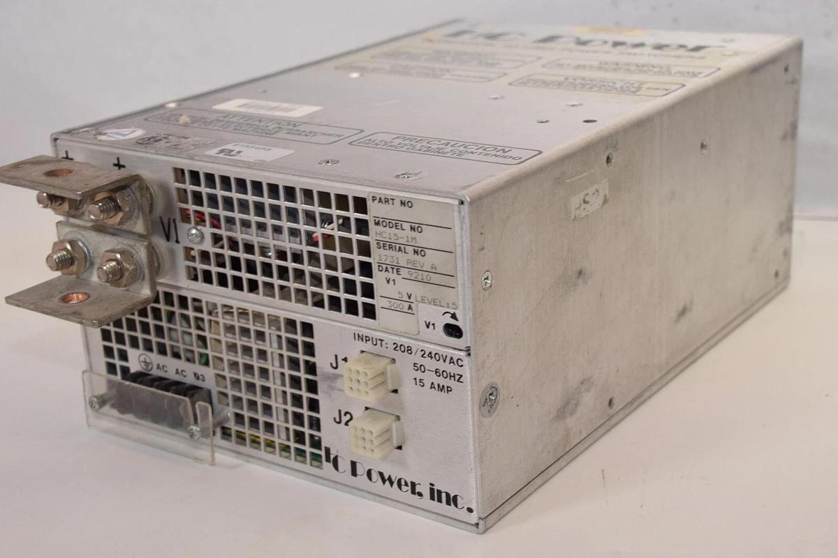 Used HC POWER HC15-1M , HC151M 208/240Vac 15Amp Power Supply Switcher