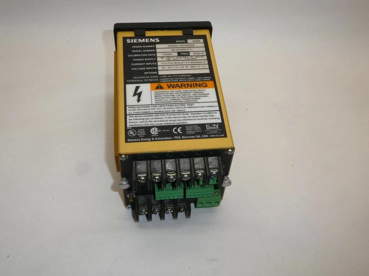 (NOS) Siemens 9350 Power Meter 9350DC-100-0ZZZZA