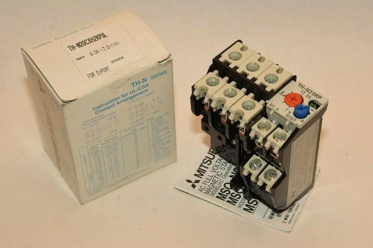 (NEW) MITSUBISHI TH-N20CXHZKPUL 9.0A 7.0-11A Thermal Overload Relay