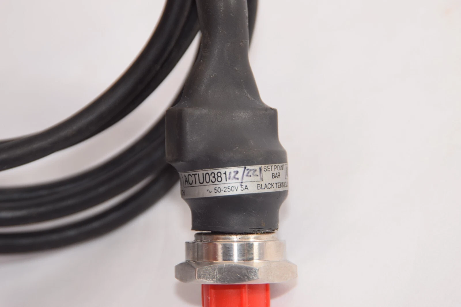 (NEW) BLACK TEKNIGAS ACTU038112/22 Pressure Switch