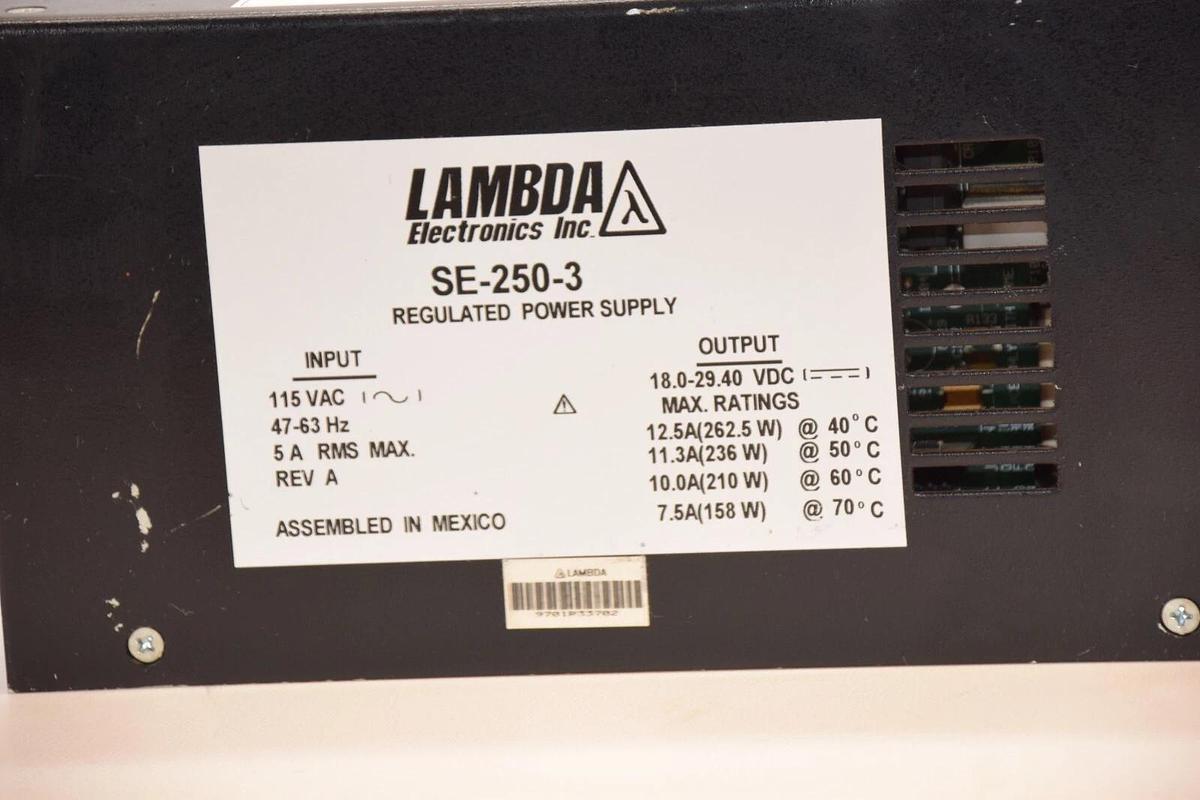 Used LAMBDA SE-250-3 , SE2503 Rev A 115A 5A Regulated Power Supply