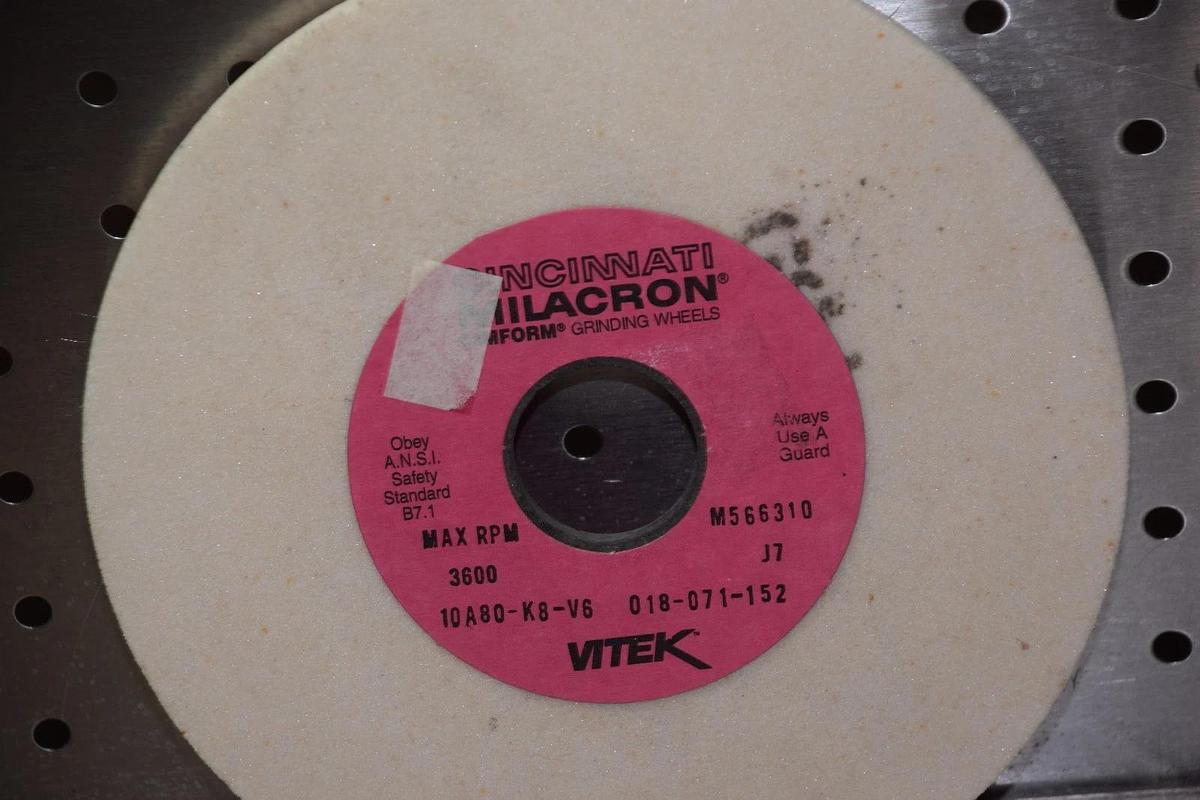 Cincinnati Milacron 10A80-K8-V6, 018-071-152 Grinding Wheel  7 x 1/2 x 1-1/4 NOS