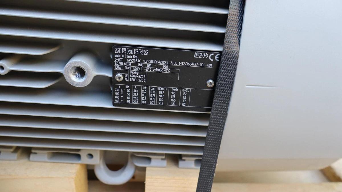 Siemens 3ph Motor IE2 1AV2164C 1LE10011DC422GB4-Z UD1412/1684 230/460v 11kW NEW