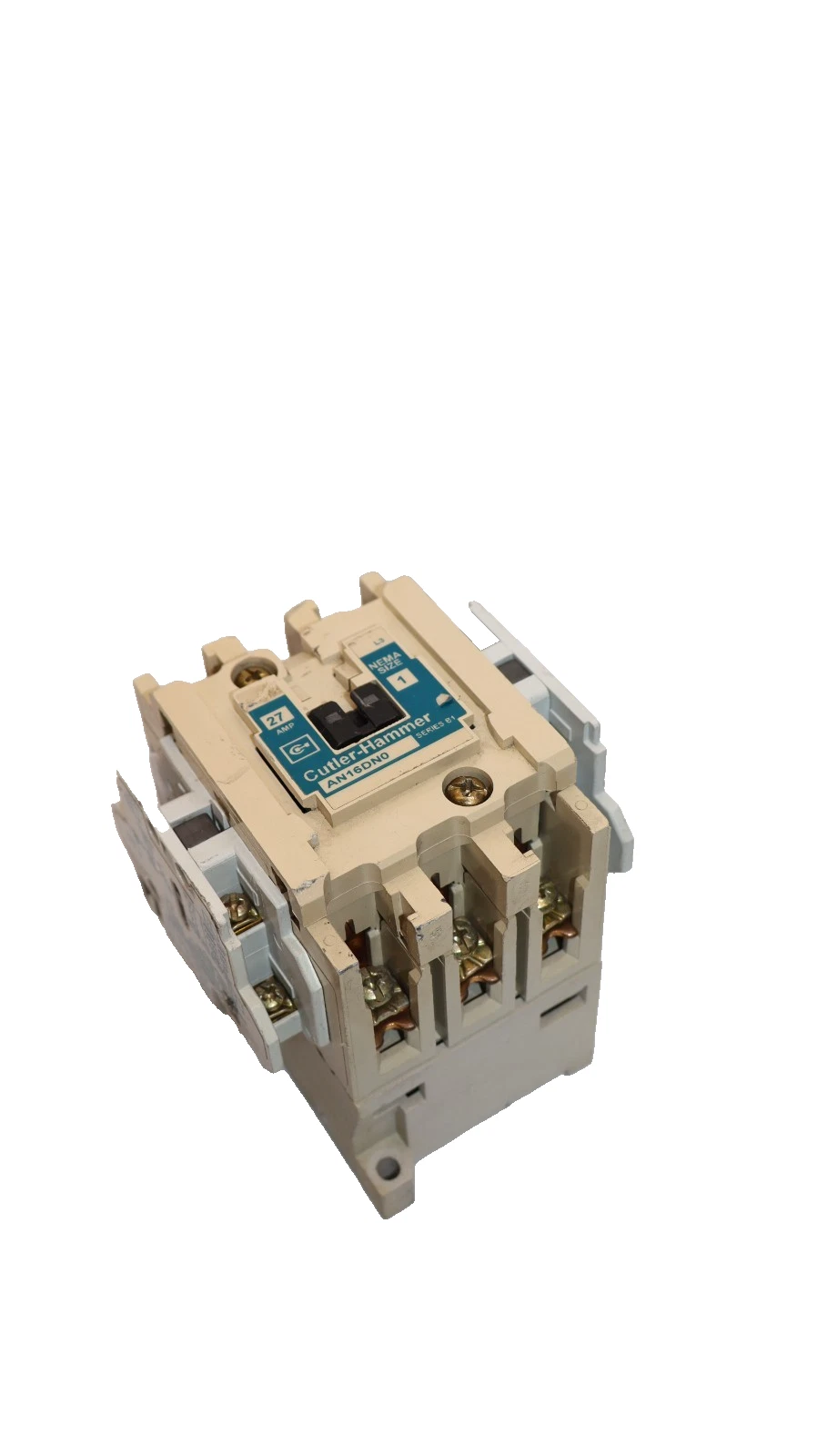 Cutler-Hammer Eaton Contactor AN16DN0 Size Sz 1 600V 27A 27 Amp 120v coil 3P