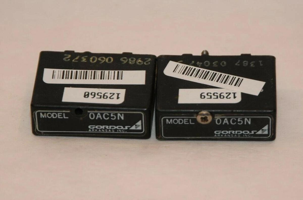 (NEW - LOT OF 2) GORDOS OAC5N 3.0-8Vdc 3A 120Vac 60Hz Relay