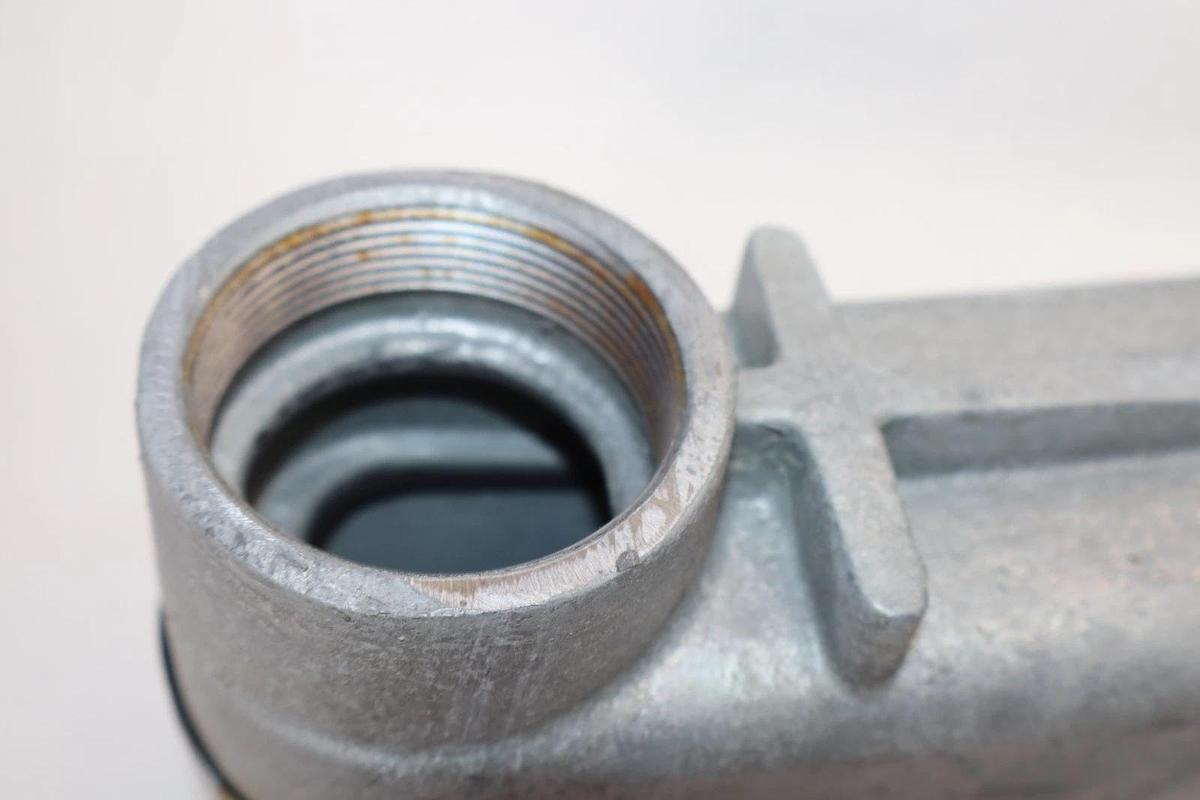 O-Z Gedney LB6X-200G 2" Conduit Mogul Pulling Elbow Gray Iron Galv (New - Box 2)