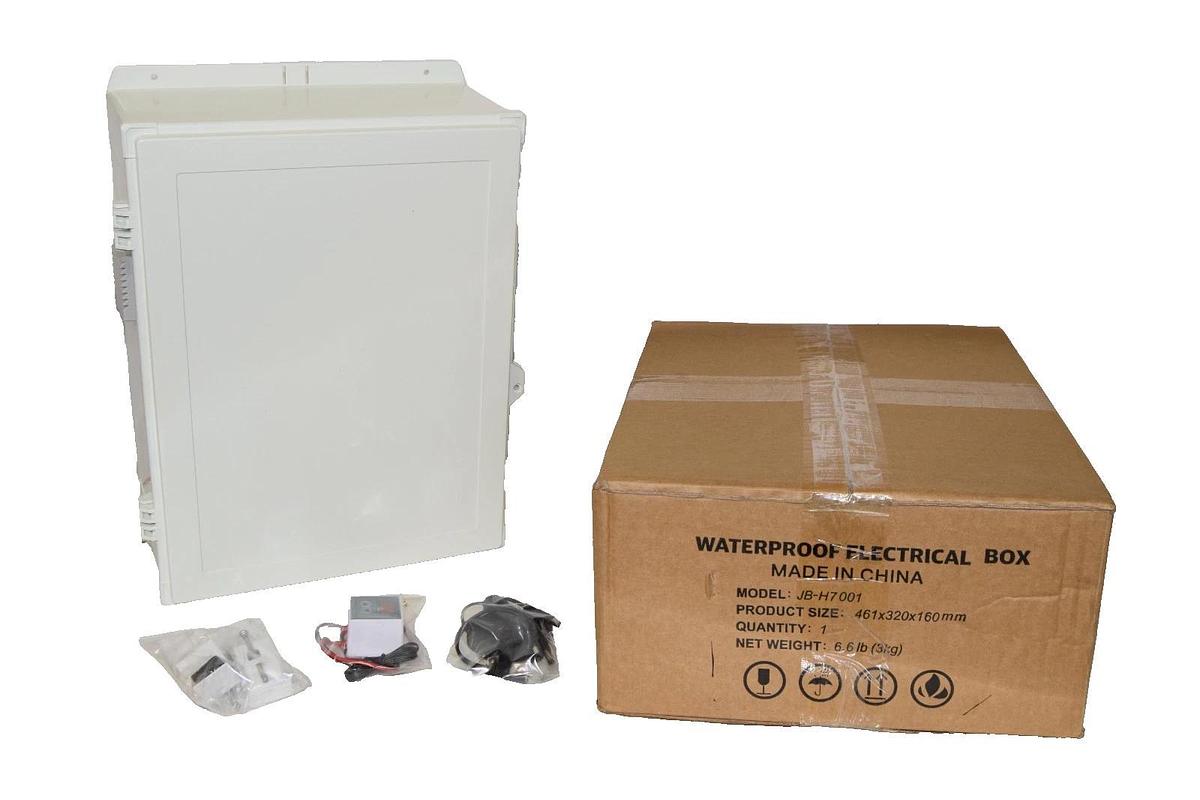 Akwscyby Waterproof Electrical Box 18x12.5x6" JB-H7001 JBH7001  (New)