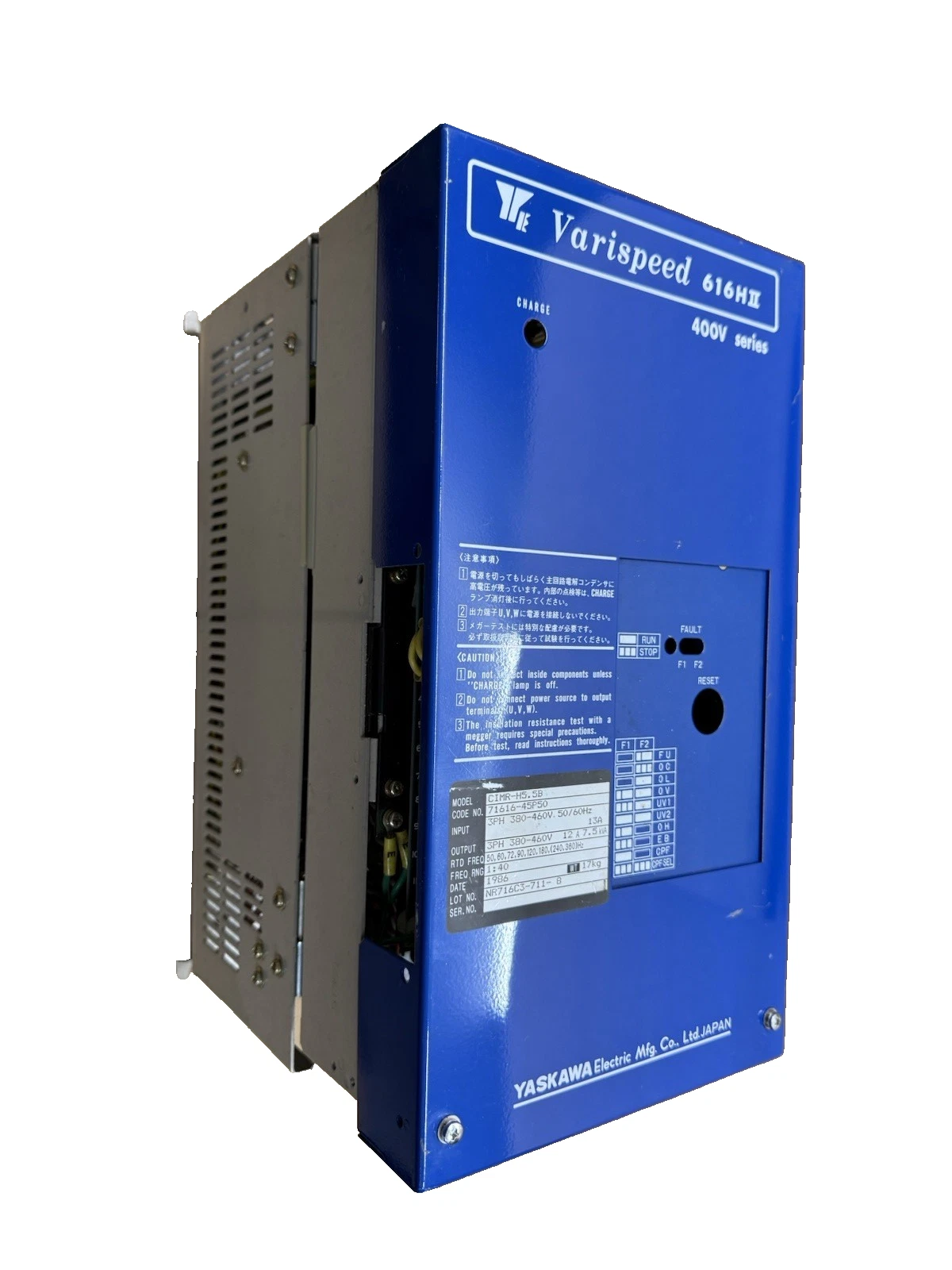 YASKAWA Varispeed CIMR-H5.5B 7.5 kva 10 HP H5.5B CIMRH5.5B New