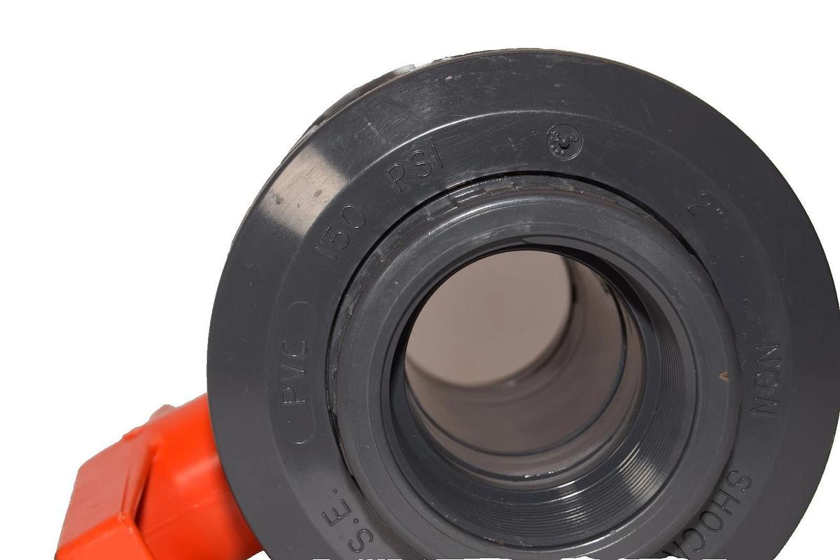 George Fischer 2" Threaded Non-Shock True Union Ball Valve PVC (New)