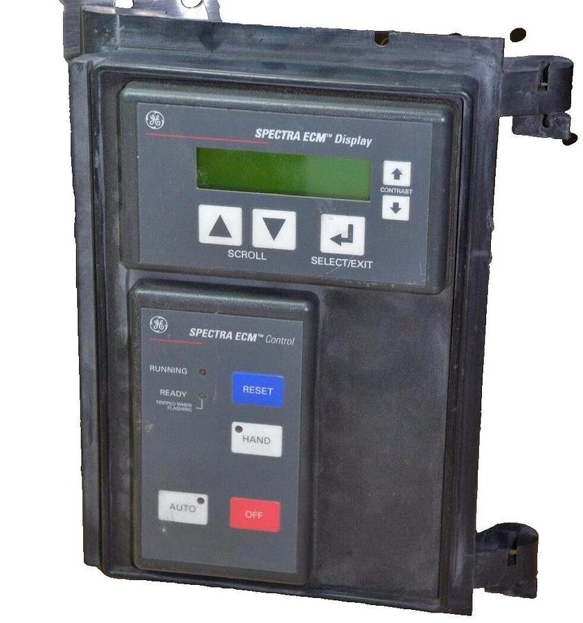 Used GE GENERAL ELECTRIC SECMDSP1 with SECMCTL02 Spectra ECM Display