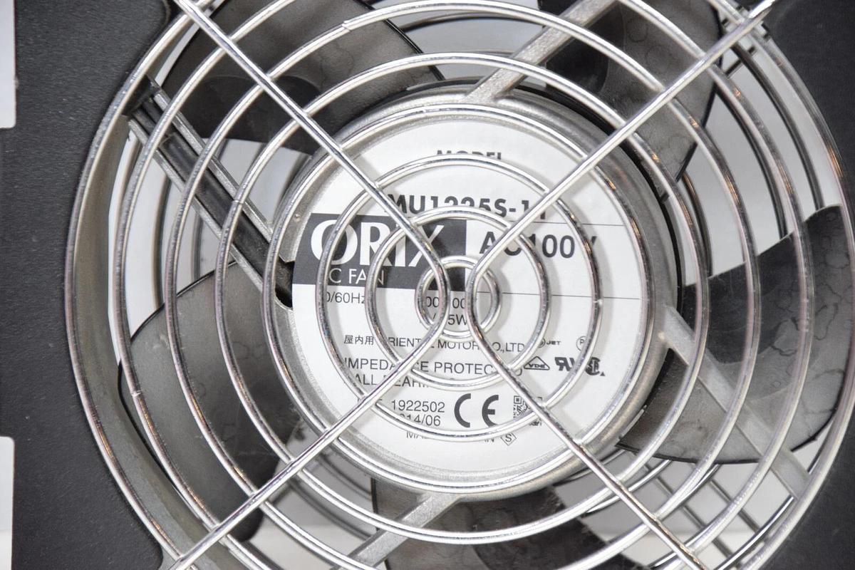 Used ORIX MU1225S-11 100Vac 50/60Hz Cooling Fan With Grill Cover