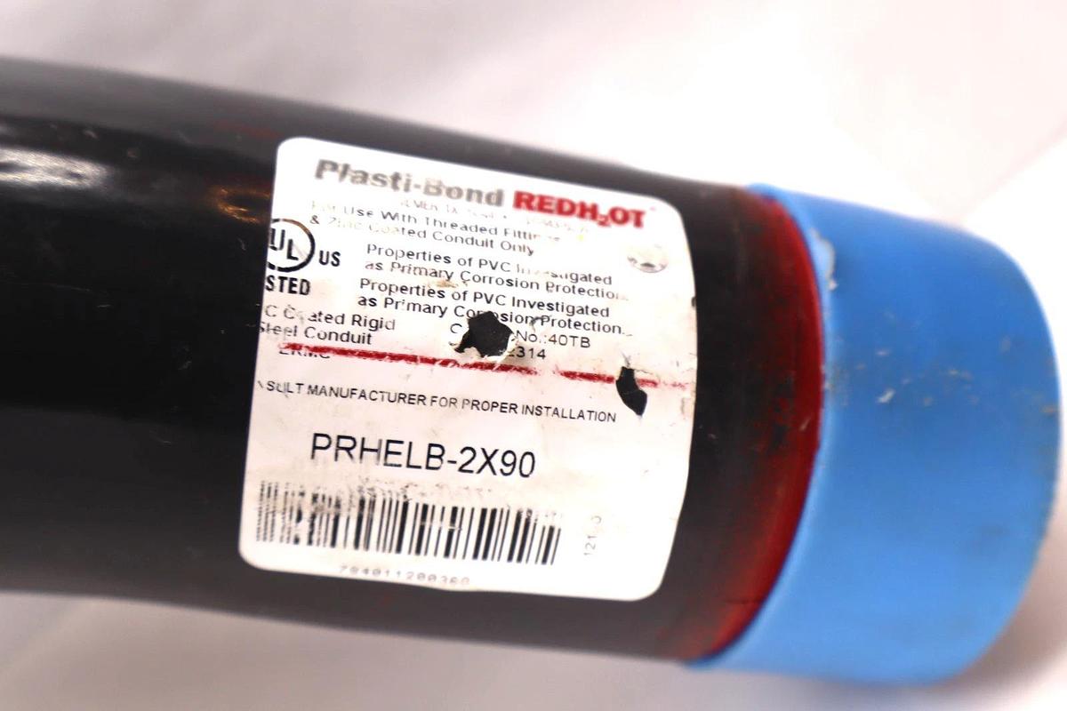 Plasti-Bond PRHELB-2X90 2" x 90° RedH2OT Conduit Elbow Fitting (New)