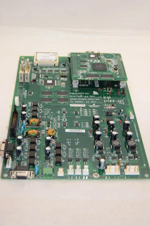 Used EMERSON / LIEBERT 02-817849-00 Rev 10 02-806802-00 Rev 5 HMI-II Assy Board