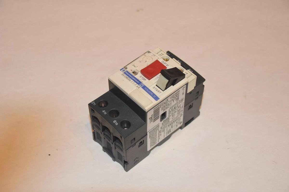 Used TELEMECANIQUE / SQUARE / SCHNEIDER ELECTRIC GV2ME06/1-1.6A CIRCUIT BREAKER