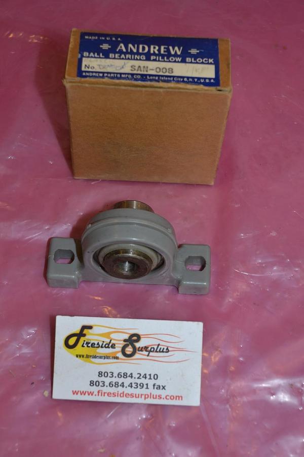 ANDREW BALL BEARING PILLOW BLOCK SAN-008 SAN 008 SAN008 NEW