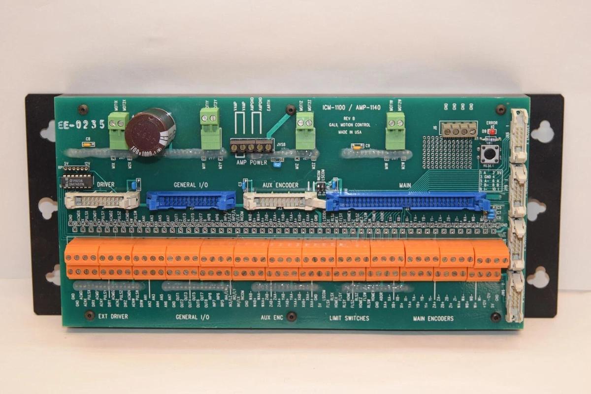 Used GALIL MOTION CONTROL ICM-1100 / AMP-1140 Rev B Control System USA