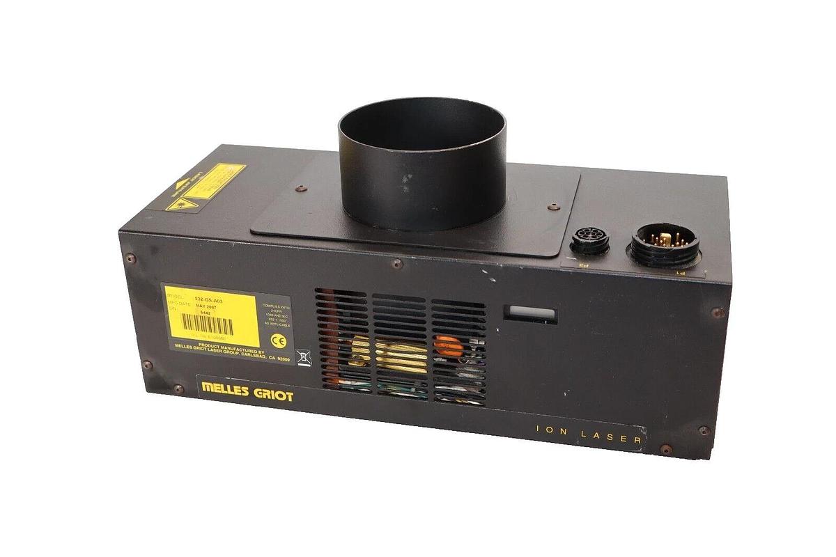 Used MELLES GRIOT 532-GS-A03 532GSA03 Ion Laser Head