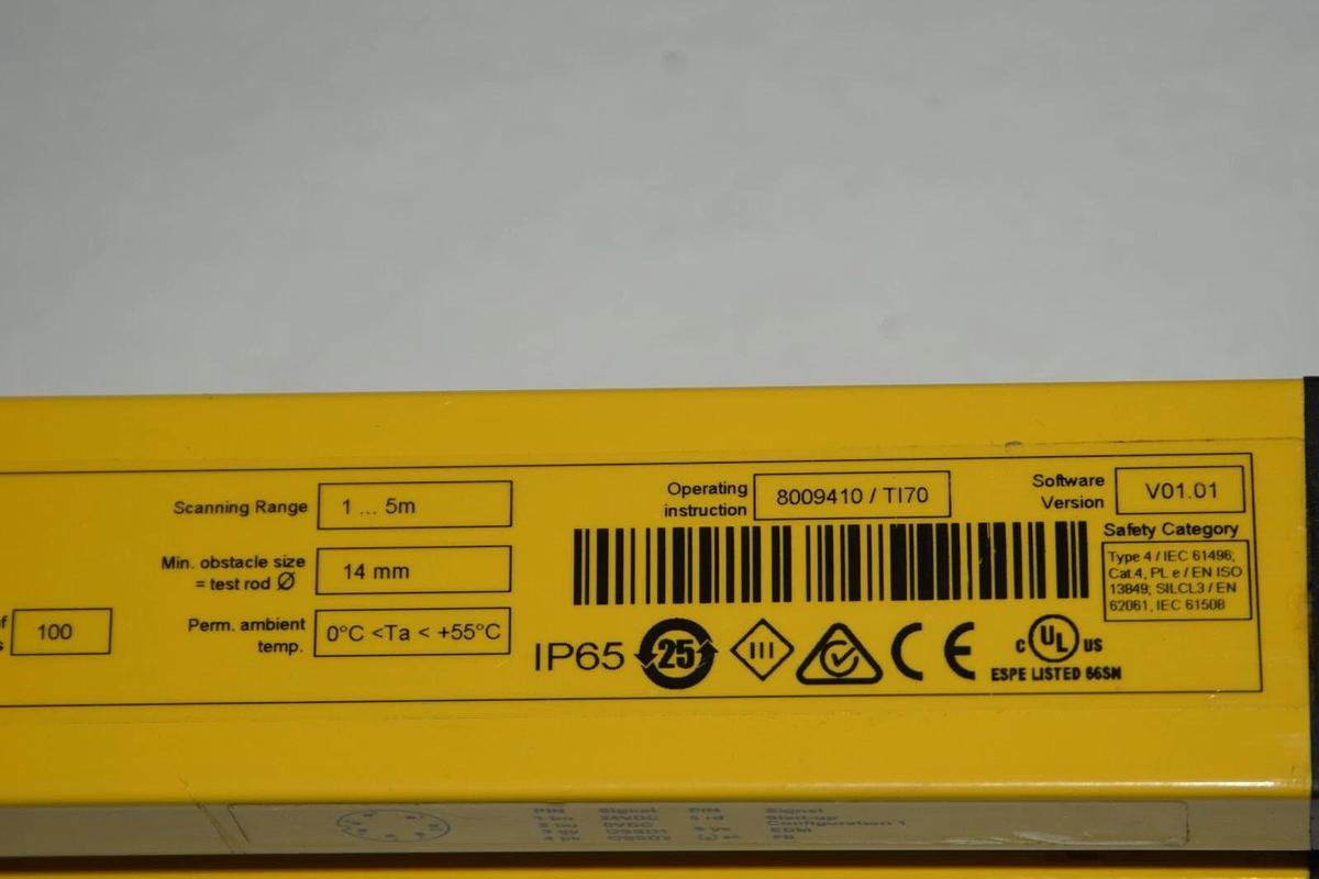 Used SICK C40E-0701BH030 C4000 1022243 17519824 V01.01 24V Safety Light Curtain