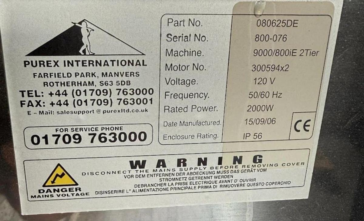 Used Epilog Laser 9000/800iE 2 Tier Exhaust System 080625DE engraver plasma welding