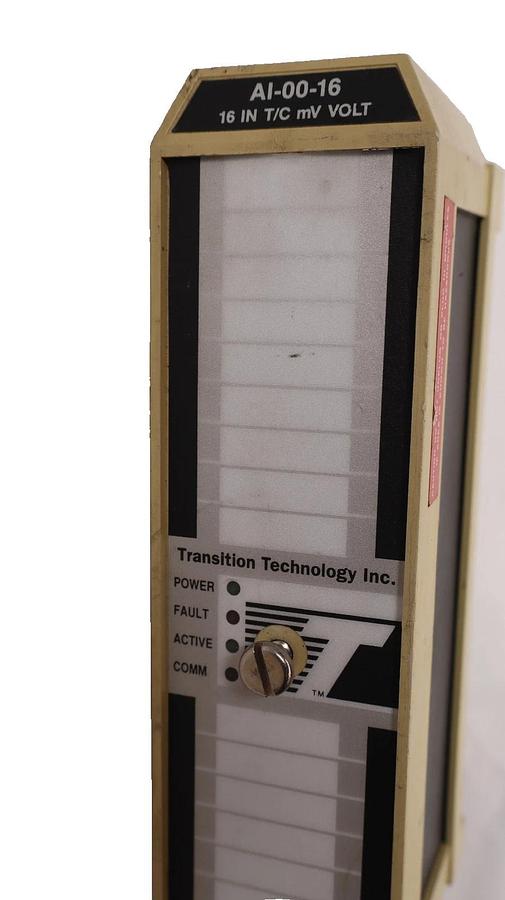 Used Transition Technology Input Module AI-00-16 , AI0016 16 In T/C mV Volt
