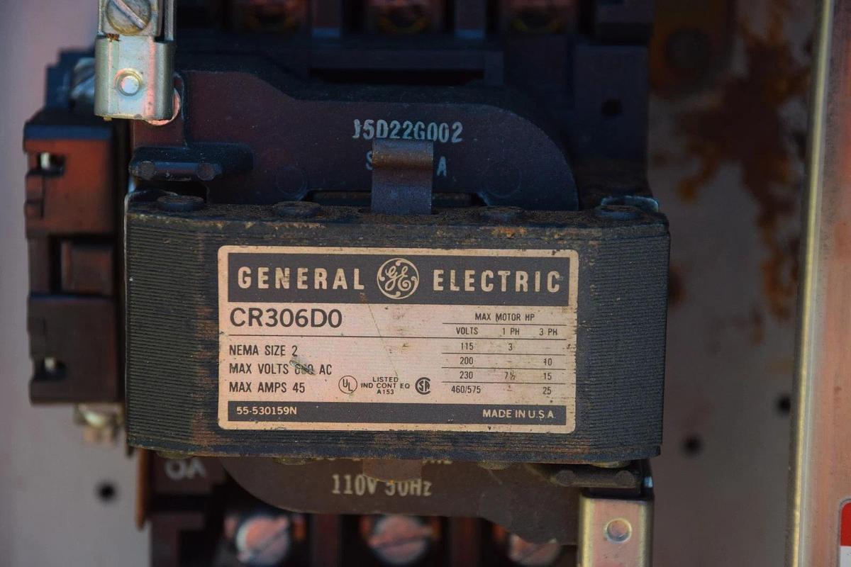 Used Square D S/S 8538-SCW34 Stainless steel GE Size 2 CR306D0 Starter contactor