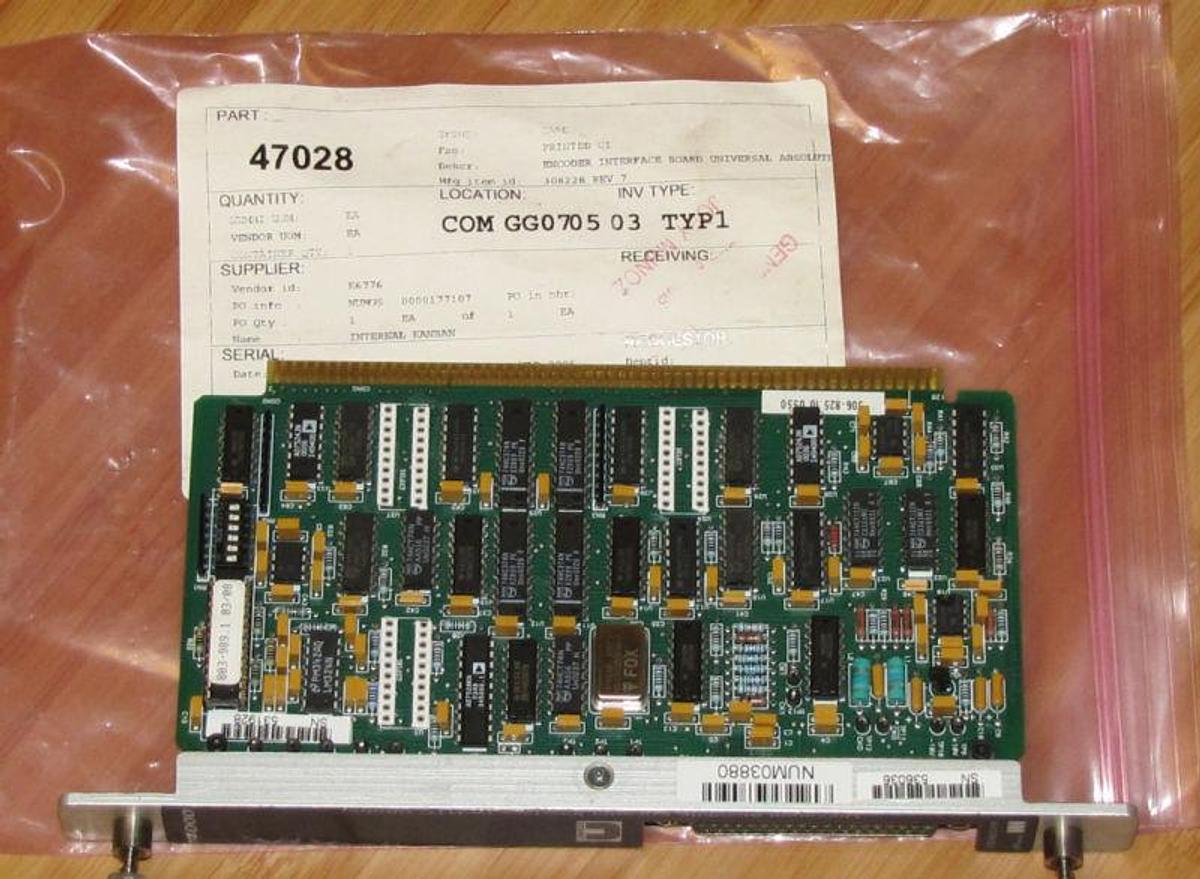 Unico Encoder Interface 4000 308228 REV 11 NUM03880 (New)