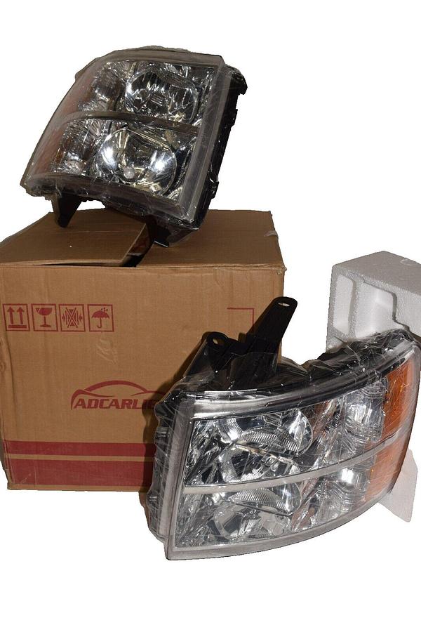 (NEW) FEBERG 2013 Chevrolet Silverado 1500 Driver & Passenger Side Headlight