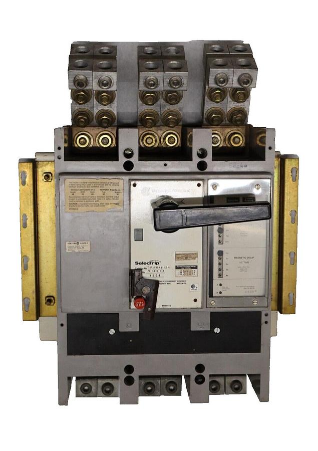 Used GE General Electric Powerbreak Circuit Breaker TPRR4612N V14513 1200 Amp 1200A