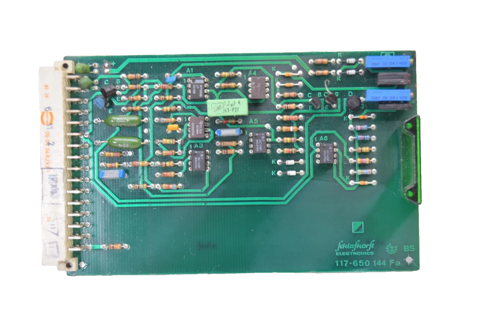 Used Schlafhorst Circuit Board Card 117-650 144 FA 117-650-144-FA  117-650144FA