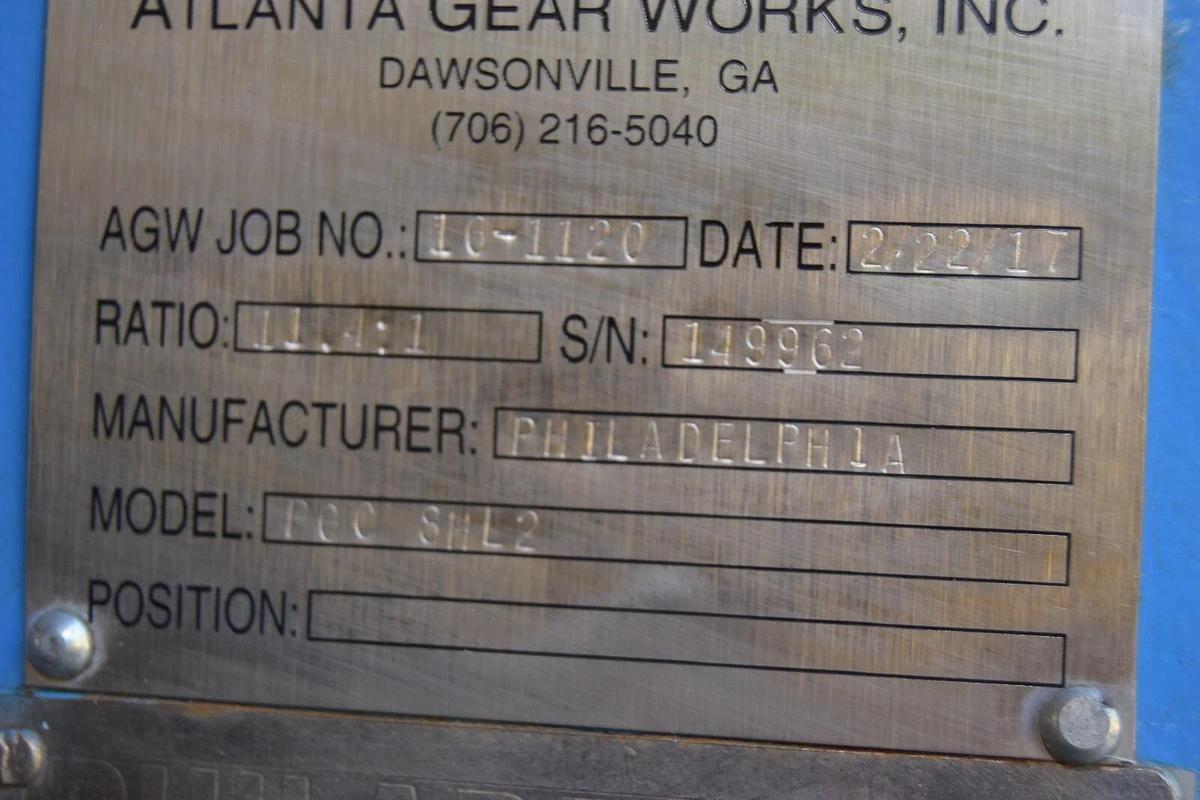 Philadelphia Inline Gearbox Gear Box 8HL2 114hp Ratio: 11.4/1  11.4:1 *Refurb*