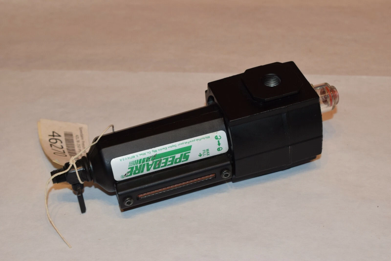 (New) SPEEDAIRE 4ZL78 250psig 17BAR AIR LINE PNEUMATIC LUBRICATOR 1/4"