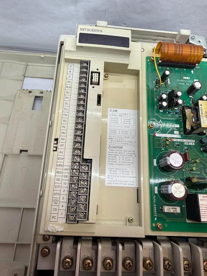 Used Mitsubishi Freqrol A-200 20HP Inverter Drive FR-A220E-15K-TF2 FRA220E15KTF2