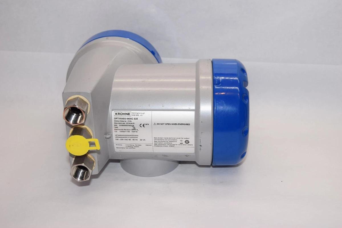 Used Krohne Optimass Meter Head 6400C S25  Flow Meter