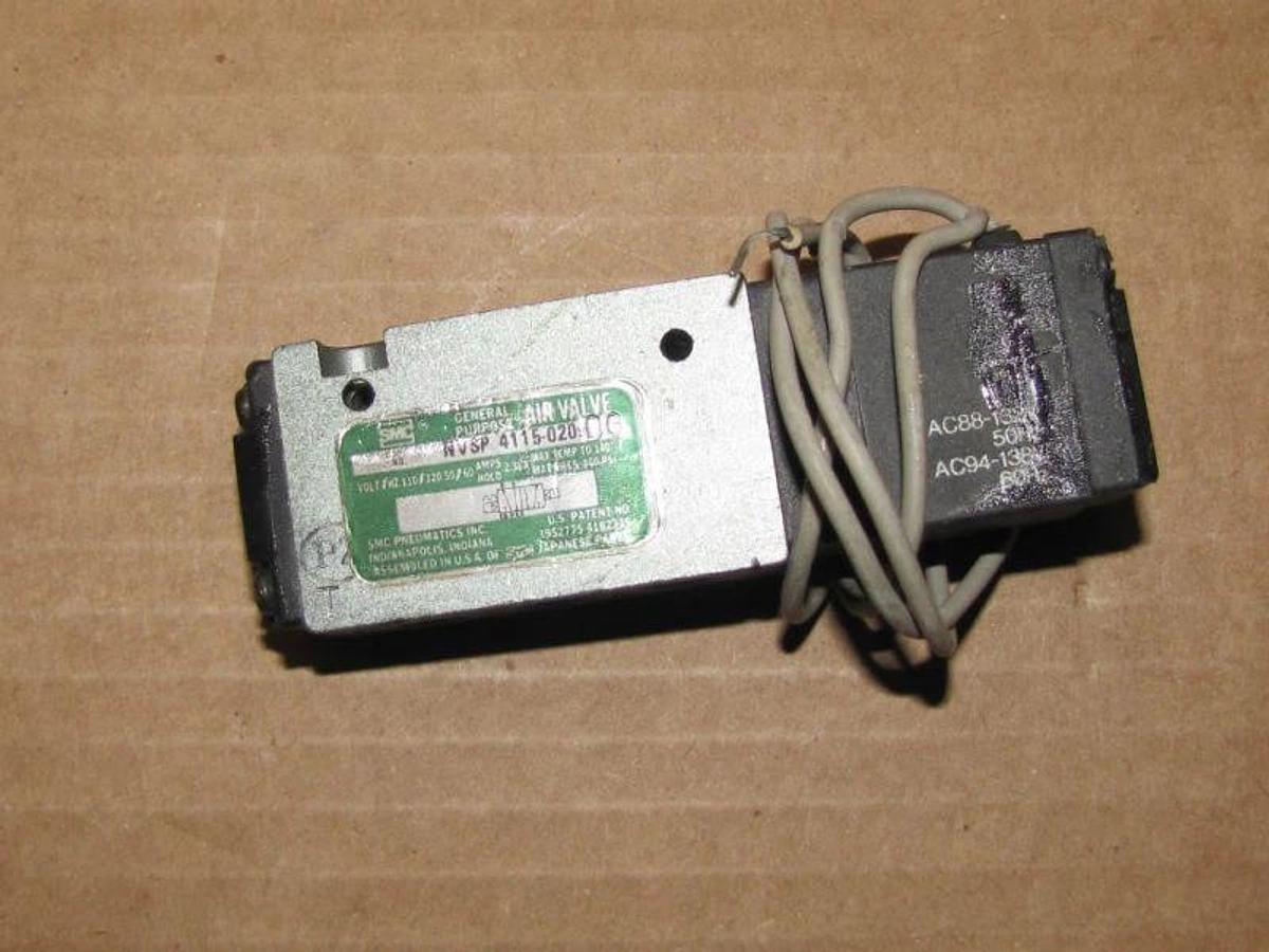 Used SMC SOLENOID VALVE NVSP 4115-0209 NVSP41150209
