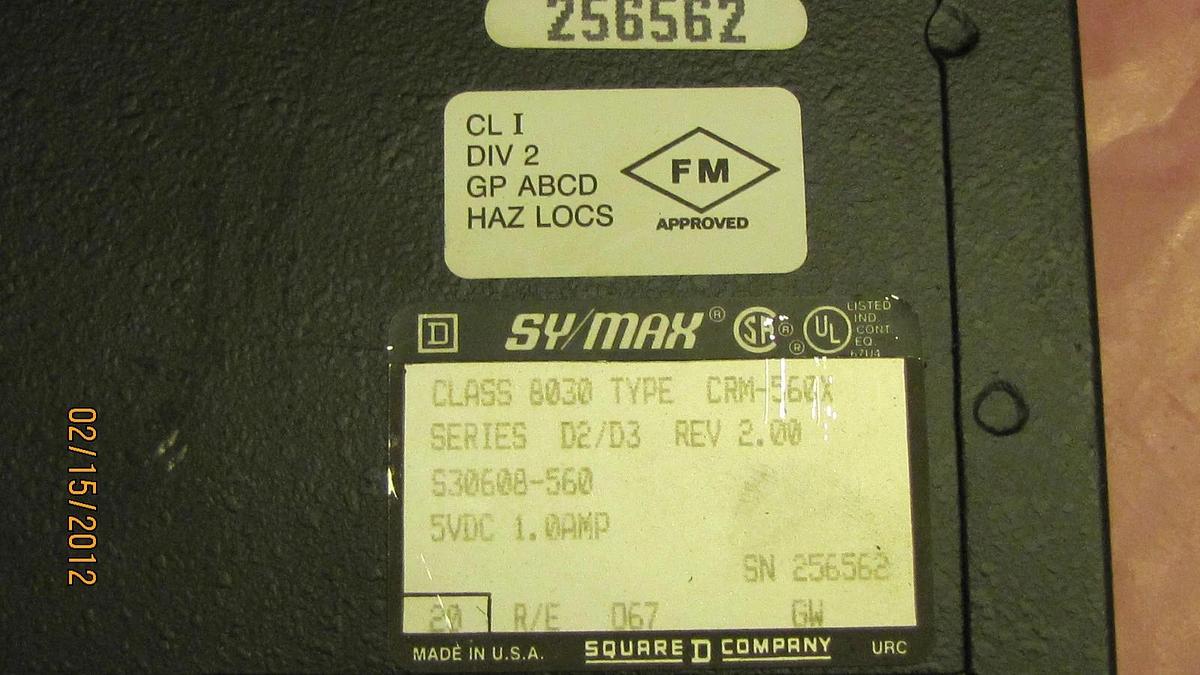 Used SQUARE D SYMAX NETWORK INTERFACE 8030 CRM-560X 8030 CRM 560X 8030CRM560X