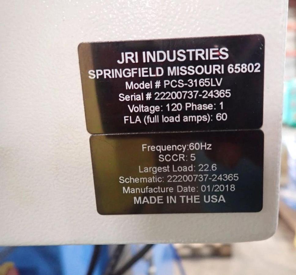 Used JRI Jenfab PCS-3165LV Automatic Parts Washer, Cleaning System 120V single phase