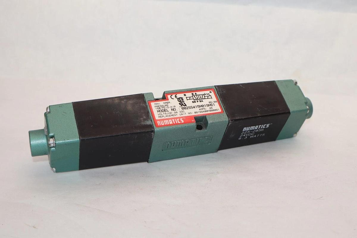 (NEW) NUMATICS 082SS415M019M61 150psig 24Vdc .26A Amp Solenoid Valve