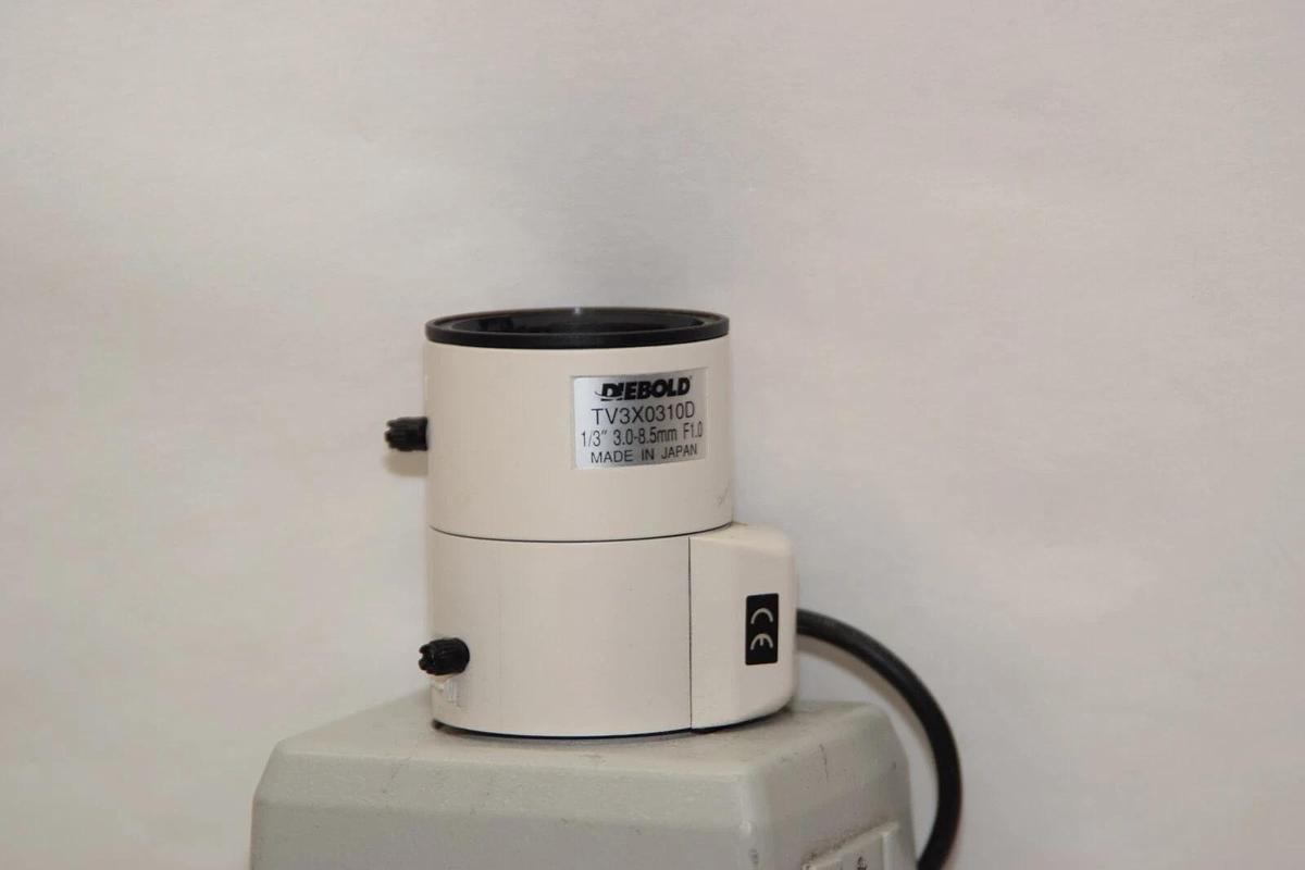 Used GE SECURITY KTC-2000DN 1/3" Color 12Vdc Security Camera W/Diebold TV3X0310D