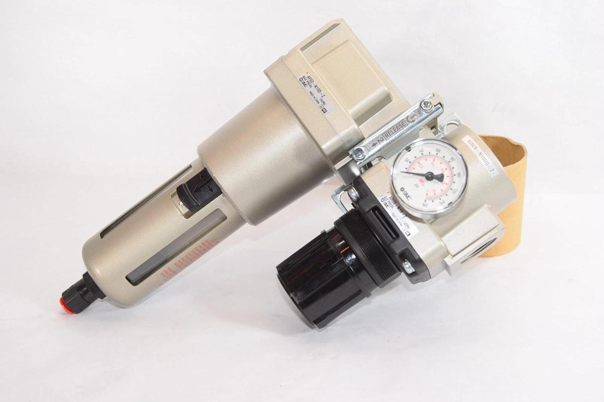 (NEW) SMC AF60-N10D-Z / AR60-N10-Z / AC60B-N10DG-Z Regulator Combo W/Gauge