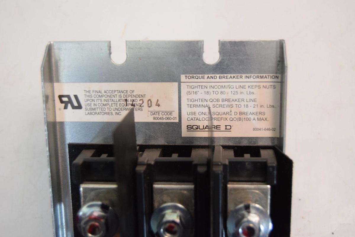 Used Square D Main Lug Circuit Panelboard NQOB84242LL 225A 42 Circuit