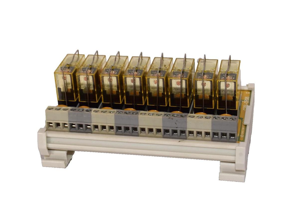 Used BORE G2R-OR08-SP-ID , G2R-0R08 24Vdc 16A 8-Channel Relay Module