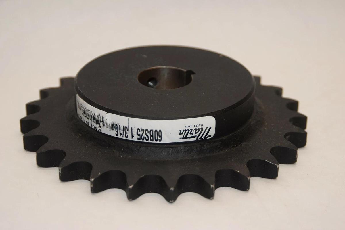 (NEW) MARTIN 60BS25 1-3/16 1-3/16" Bored Key 25 Tooth Sprocket