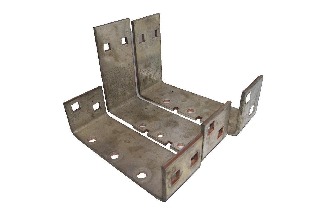 Used Industrial Buss Bar 8-1/2" x 3" x 1/8" Copper (Lot of 3 - Assorted Sizes)