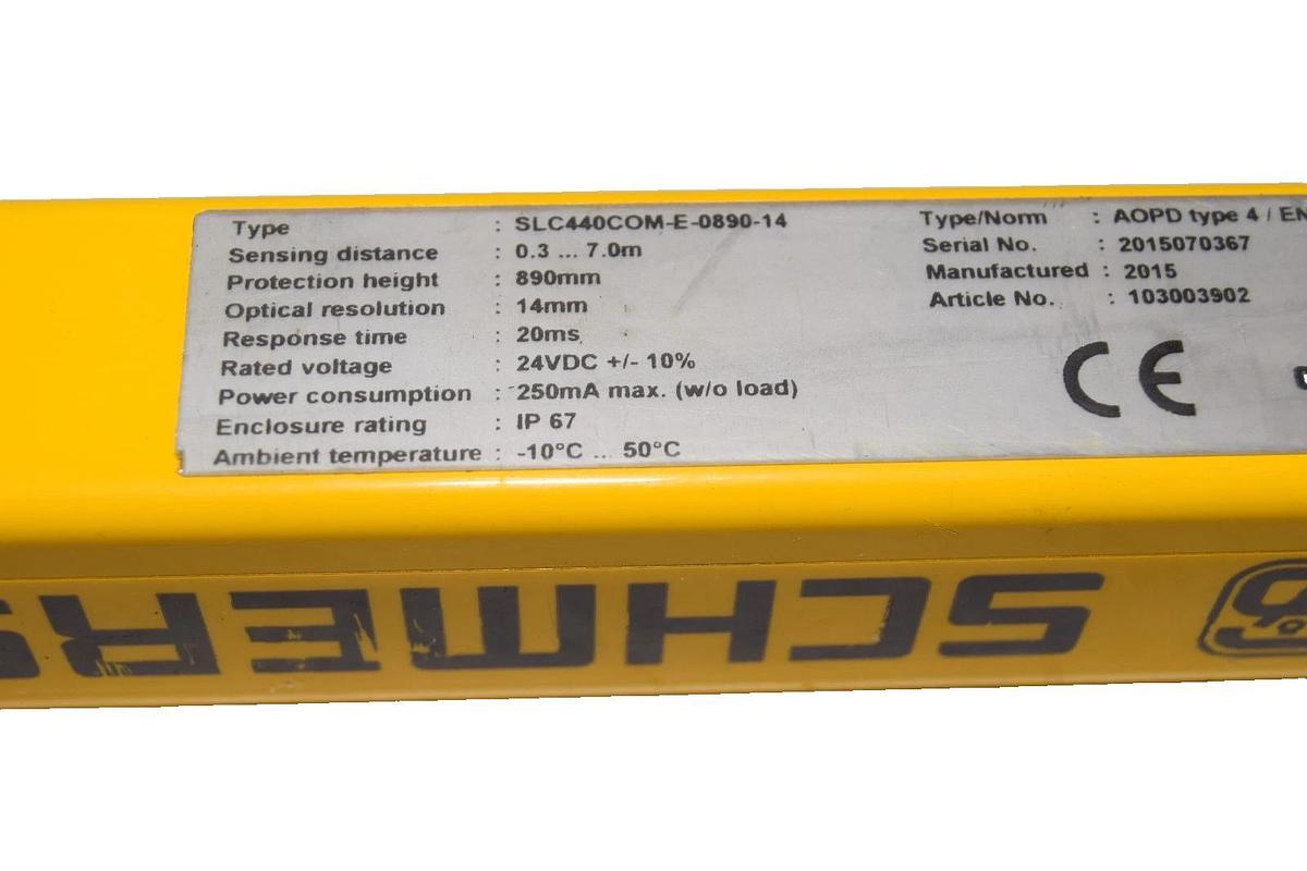 Schmersal Safety Light Curtain SLC440COM-E-0890-14 Emitter 24VDC (New)