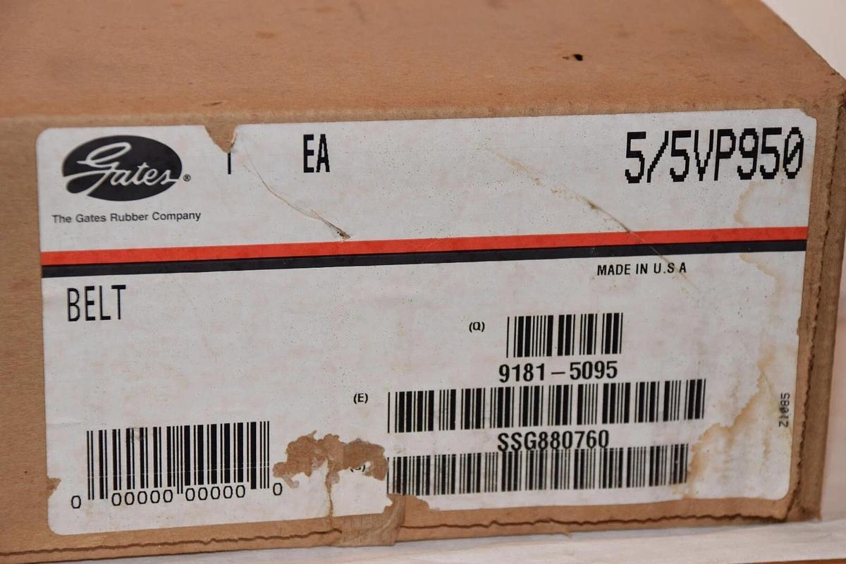 (NEW) GATES 5/5VP950 , 9181-5095 5-Rib PowerBand Belt