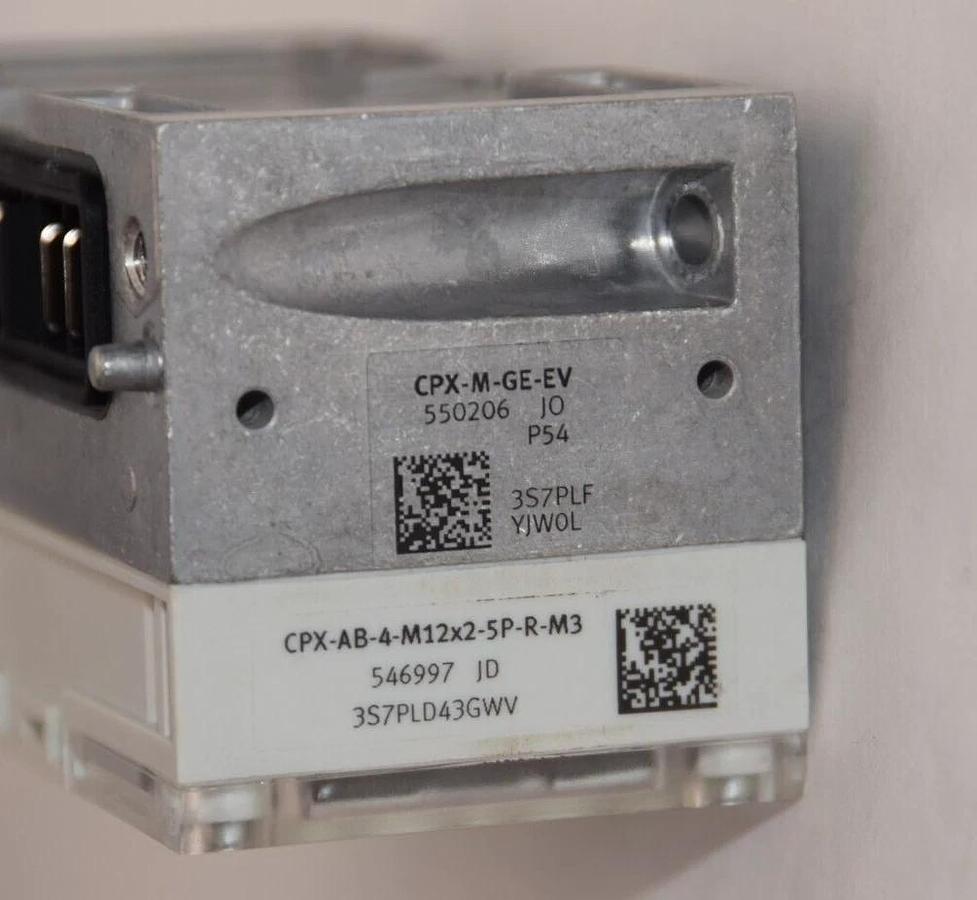 Used FESTO CPX-AB-4-M12x2-5P-R-M3 , 546997 Interlocking Block