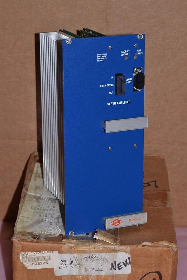 Used BEHR SEC05030017 SERVO AMPLIFIER MODULE  11F0105 IFM99120711 01F0356 DRIVE