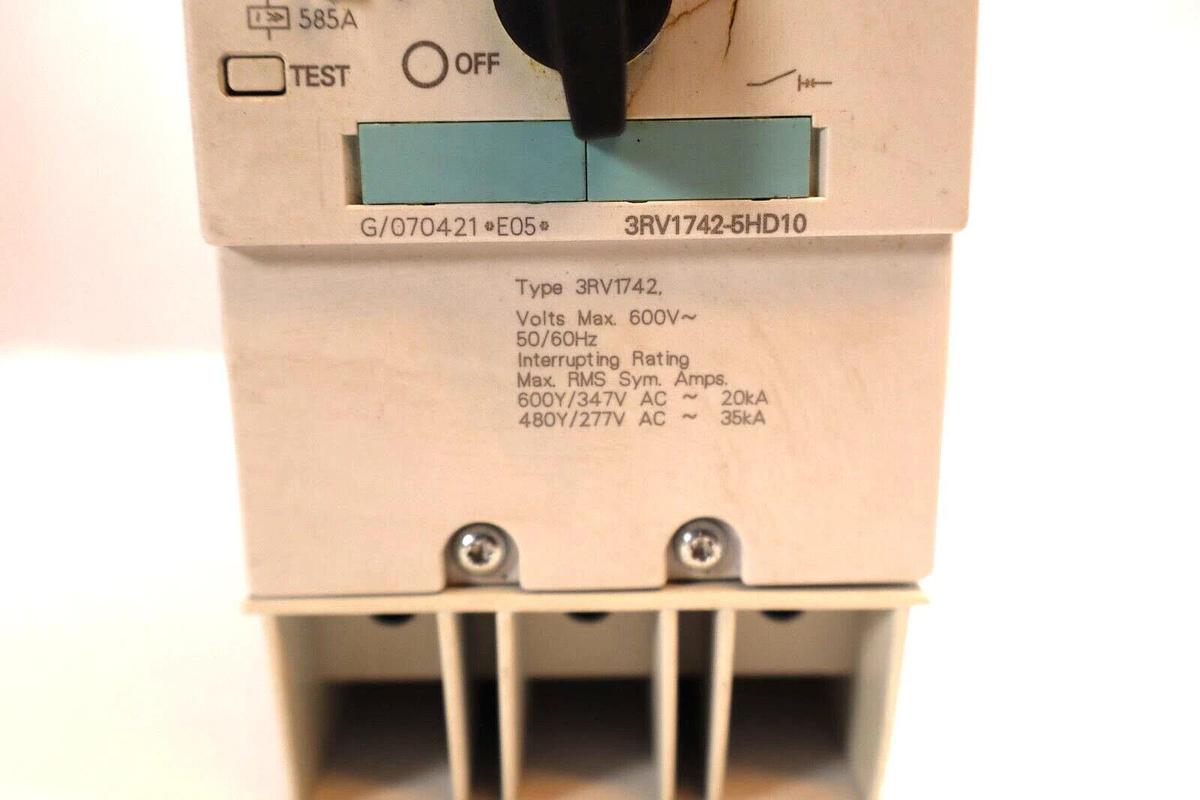 Used SIEMENS 3RV1742-5HD10 45A 3P Sirius Breaker