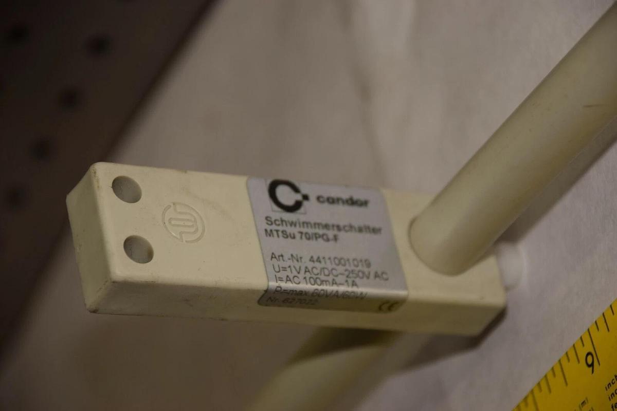 SCHWIMMERSCHALTER MTSu 70/PG-F 4411001019 250V AC 100mA-1A FLOAT SENSOR NEW